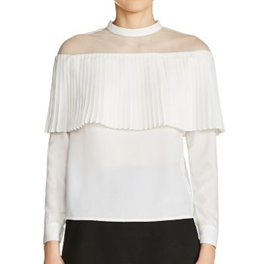 Maje LEMIA Off the Shoulder Crepe Top